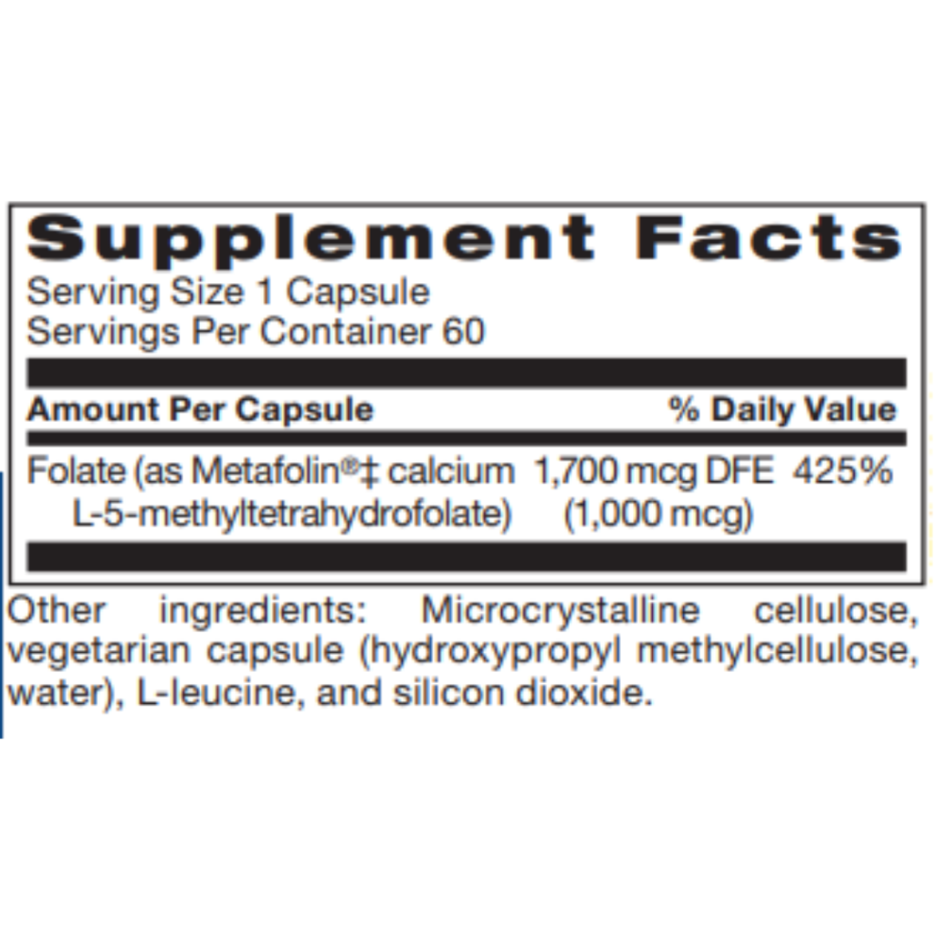 L-MethylFolate 1mg - 60ct - Renewed Vitality